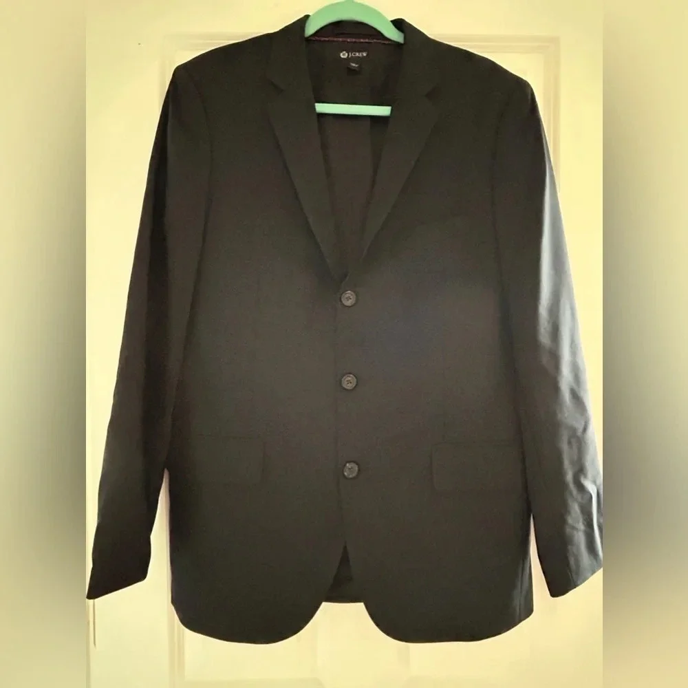 J. Crew Aldridge navy jacket Italian wool size 40R